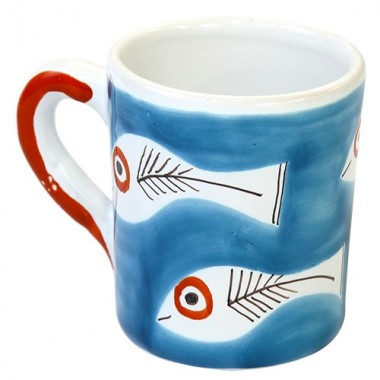 Tazza Mug Ceramiche De Simone decorata a mano Itaca Tazza Mug Ceramiche De Simone decorata a mano Itaca